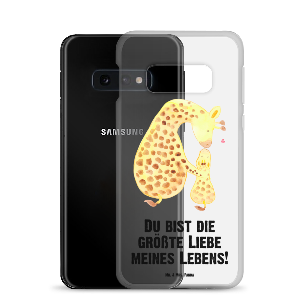 Handyhülle Giraffe mit Kind Giraffe, Kind, Mutter, Mama, Tochter, Sohn, Lieblingsmensch Handyhülle, Handycover, Transparente Handyhülle, Flexible Handyhülle, Handyschutz, Transparent, Durchsichtig, Schutzhülle für Handy, Stilvolle Handyhülle, Robuste Handyhülle, Schutz vor Kratzern, Schützende Handyhülle  Afrika, Wildtiere