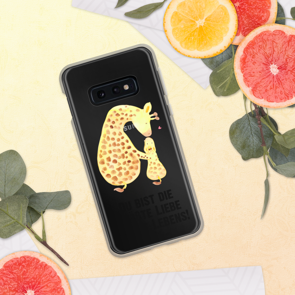 Handyhülle Giraffe mit Kind Giraffe, Kind, Mutter, Mama, Tochter, Sohn, Lieblingsmensch Handyhülle, Handycover, Transparente Handyhülle, Flexible Handyhülle, Handyschutz, Transparent, Durchsichtig, Schutzhülle für Handy, Stilvolle Handyhülle, Robuste Handyhülle, Schutz vor Kratzern, Schützende Handyhülle  Afrika, Wildtiere