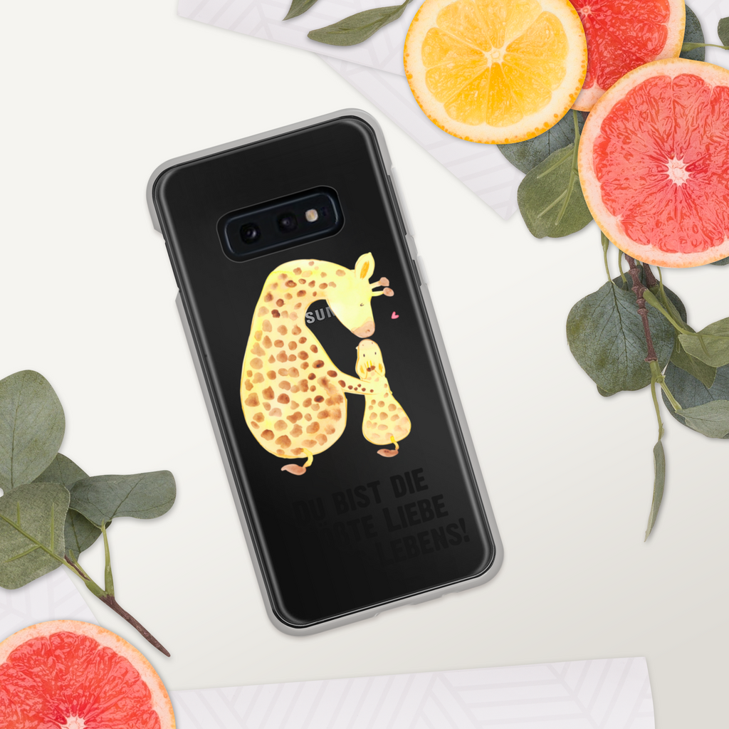 Handyhülle Giraffe mit Kind Giraffe, Kind, Mutter, Mama, Tochter, Sohn, Lieblingsmensch Handyhülle, Handycover, Transparente Handyhülle, Flexible Handyhülle, Handyschutz, Transparent, Durchsichtig, Schutzhülle für Handy, Stilvolle Handyhülle, Robuste Handyhülle, Schutz vor Kratzern, Schützende Handyhülle  Afrika, Wildtiere