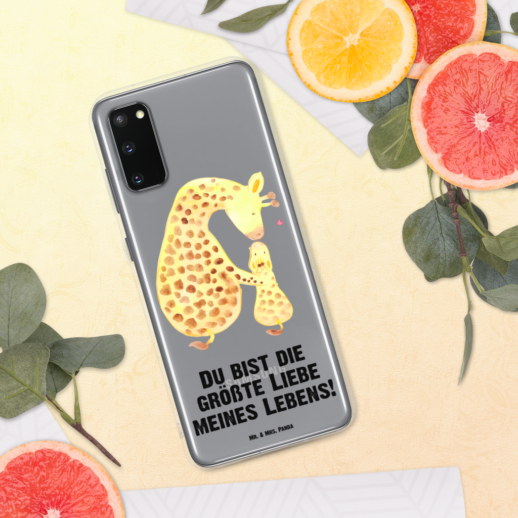 Handyhülle Giraffe mit Kind Giraffe, Kind, Mutter, Mama, Tochter, Sohn, Lieblingsmensch Handyhülle, Handycover, Transparente Handyhülle, Flexible Handyhülle, Handyschutz, Transparent, Durchsichtig, Schutzhülle für Handy, Stilvolle Handyhülle, Robuste Handyhülle, Schutz vor Kratzern, Schützende Handyhülle  Afrika, Wildtiere