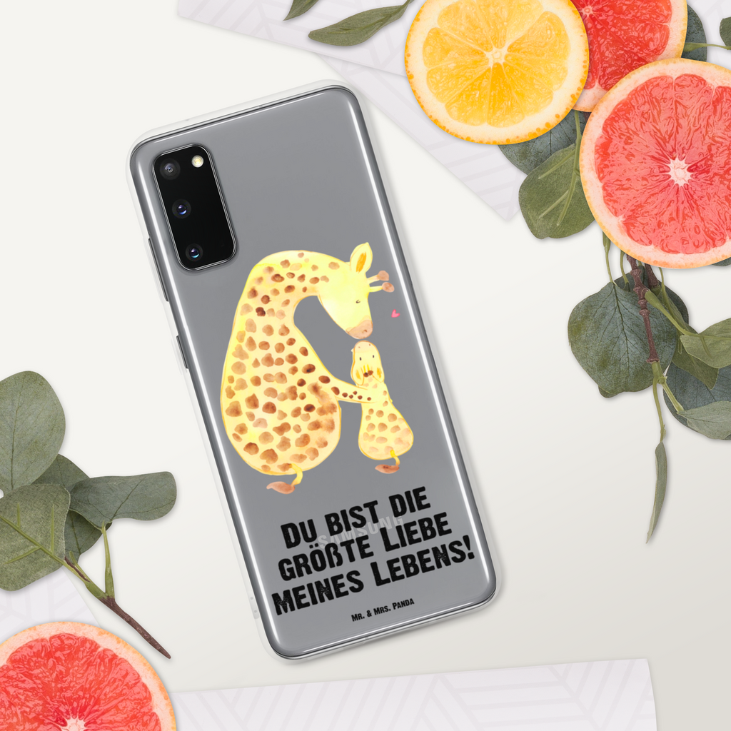 Handyhülle Giraffe mit Kind Giraffe, Kind, Mutter, Mama, Tochter, Sohn, Lieblingsmensch Handyhülle, Handycover, Transparente Handyhülle, Flexible Handyhülle, Handyschutz, Transparent, Durchsichtig, Schutzhülle für Handy, Stilvolle Handyhülle, Robuste Handyhülle, Schutz vor Kratzern, Schützende Handyhülle  Afrika, Wildtiere