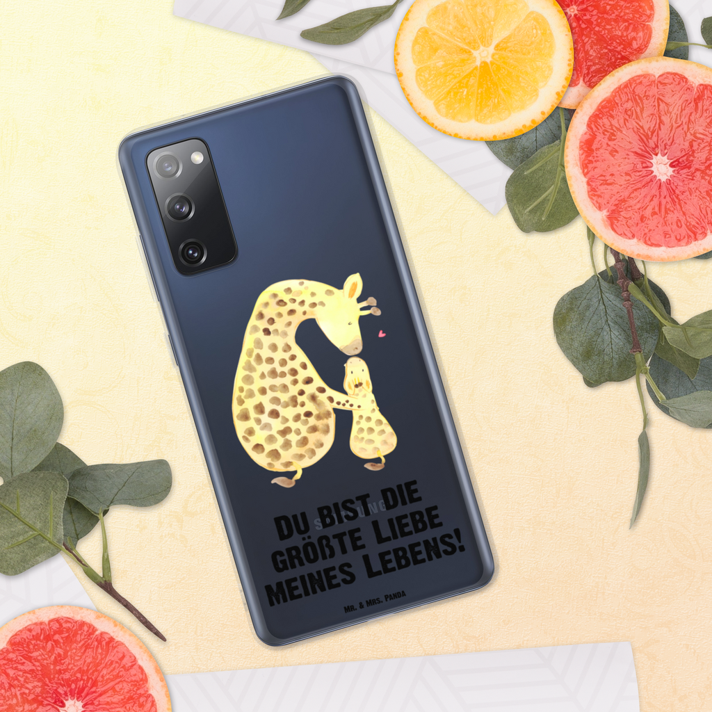 Handyhülle Giraffe mit Kind Giraffe, Kind, Mutter, Mama, Tochter, Sohn, Lieblingsmensch Handyhülle, Handycover, Transparente Handyhülle, Flexible Handyhülle, Handyschutz, Transparent, Durchsichtig, Schutzhülle für Handy, Stilvolle Handyhülle, Robuste Handyhülle, Schutz vor Kratzern, Schützende Handyhülle  Afrika, Wildtiere