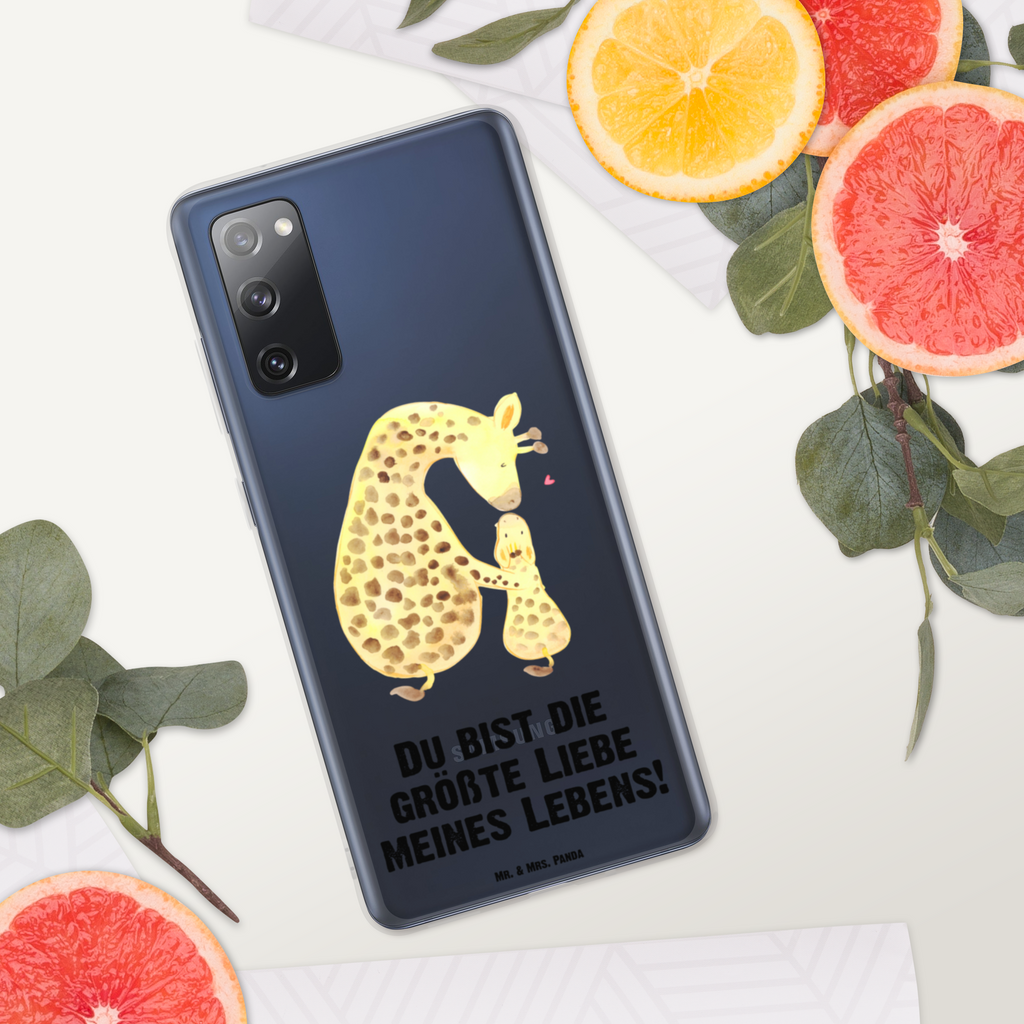 Handyhülle Giraffe mit Kind Giraffe, Kind, Mutter, Mama, Tochter, Sohn, Lieblingsmensch Handyhülle, Handycover, Transparente Handyhülle, Flexible Handyhülle, Handyschutz, Transparent, Durchsichtig, Schutzhülle für Handy, Stilvolle Handyhülle, Robuste Handyhülle, Schutz vor Kratzern, Schützende Handyhülle  Afrika, Wildtiere