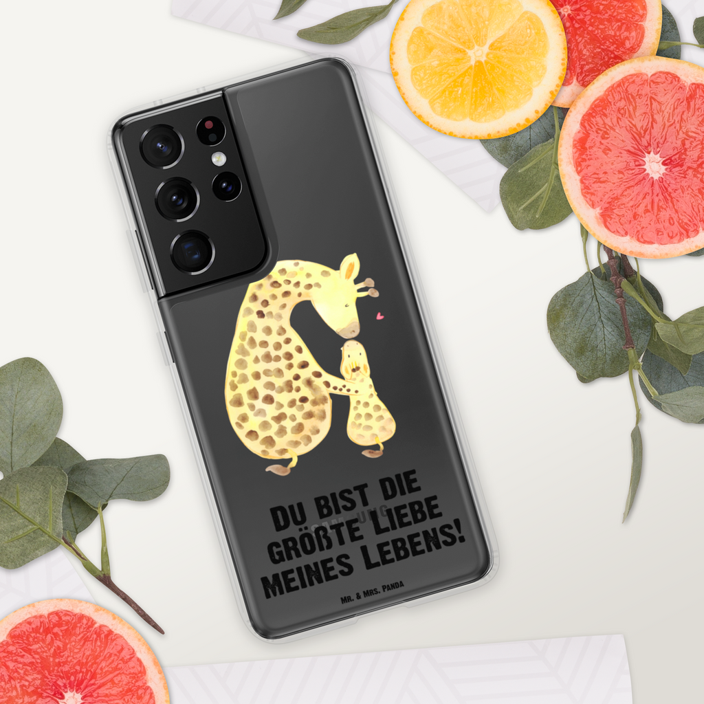 Handyhülle Giraffe mit Kind Giraffe, Kind, Mutter, Mama, Tochter, Sohn, Lieblingsmensch Handyhülle, Handycover, Transparente Handyhülle, Flexible Handyhülle, Handyschutz, Transparent, Durchsichtig, Schutzhülle für Handy, Stilvolle Handyhülle, Robuste Handyhülle, Schutz vor Kratzern, Schützende Handyhülle  Afrika, Wildtiere