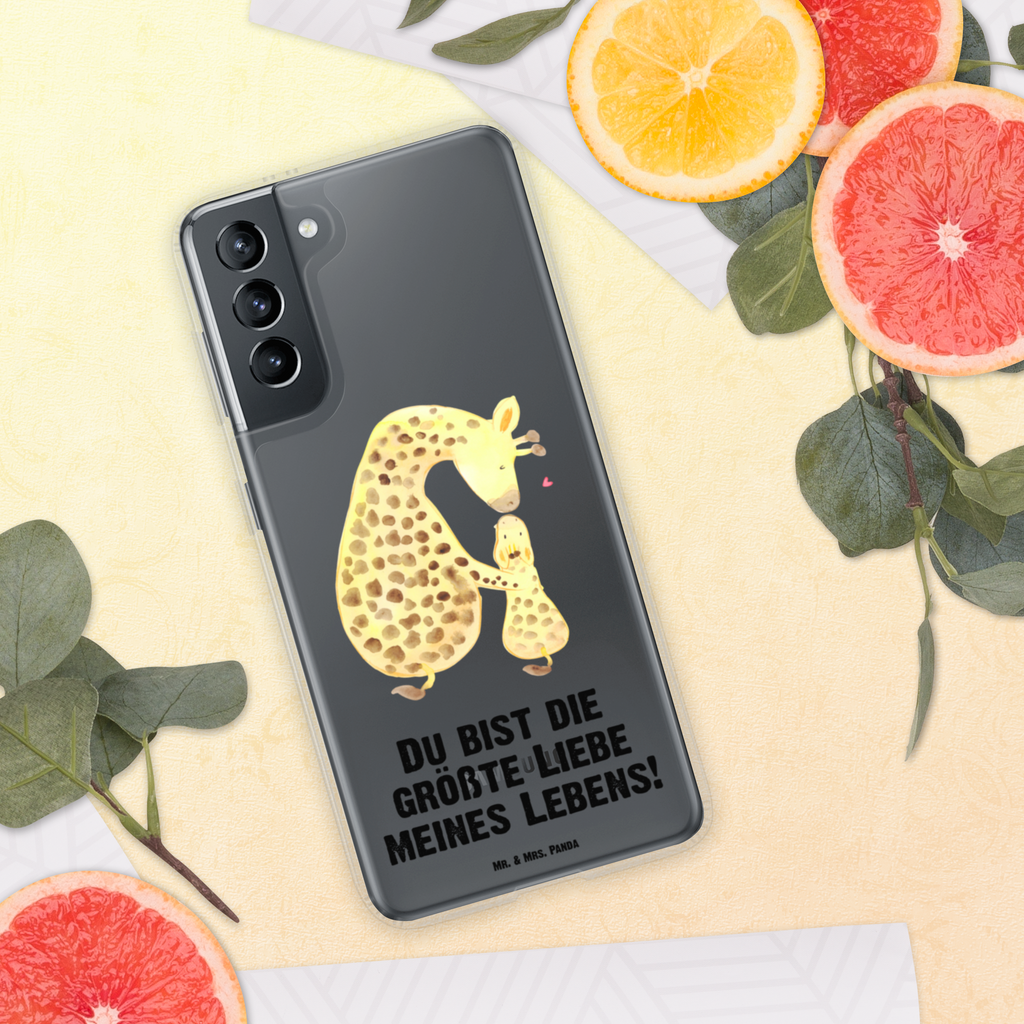 Handyhülle Giraffe mit Kind Giraffe, Kind, Mutter, Mama, Tochter, Sohn, Lieblingsmensch Handyhülle, Handycover, Transparente Handyhülle, Flexible Handyhülle, Handyschutz, Transparent, Durchsichtig, Schutzhülle für Handy, Stilvolle Handyhülle, Robuste Handyhülle, Schutz vor Kratzern, Schützende Handyhülle  Afrika, Wildtiere