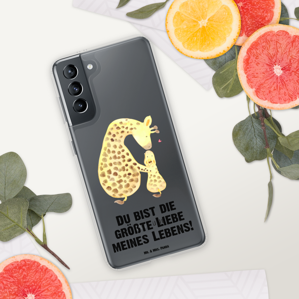Handyhülle Giraffe mit Kind Giraffe, Kind, Mutter, Mama, Tochter, Sohn, Lieblingsmensch Handyhülle, Handycover, Transparente Handyhülle, Flexible Handyhülle, Handyschutz, Transparent, Durchsichtig, Schutzhülle für Handy, Stilvolle Handyhülle, Robuste Handyhülle, Schutz vor Kratzern, Schützende Handyhülle  Afrika, Wildtiere