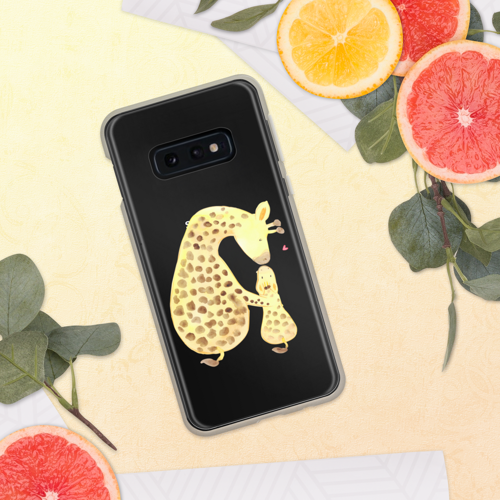 Handyhülle Giraffe mit Kind Giraffe, Kind, Mutter, Mama, Tochter, Sohn, Lieblingsmensch Handyhülle, Handycover, Transparente Handyhülle, Flexible Handyhülle, Handyschutz, Transparent, Durchsichtig, Schutzhülle für Handy, Stilvolle Handyhülle, Robuste Handyhülle, Schutz vor Kratzern, Schützende Handyhülle  Afrika, Wildtiere