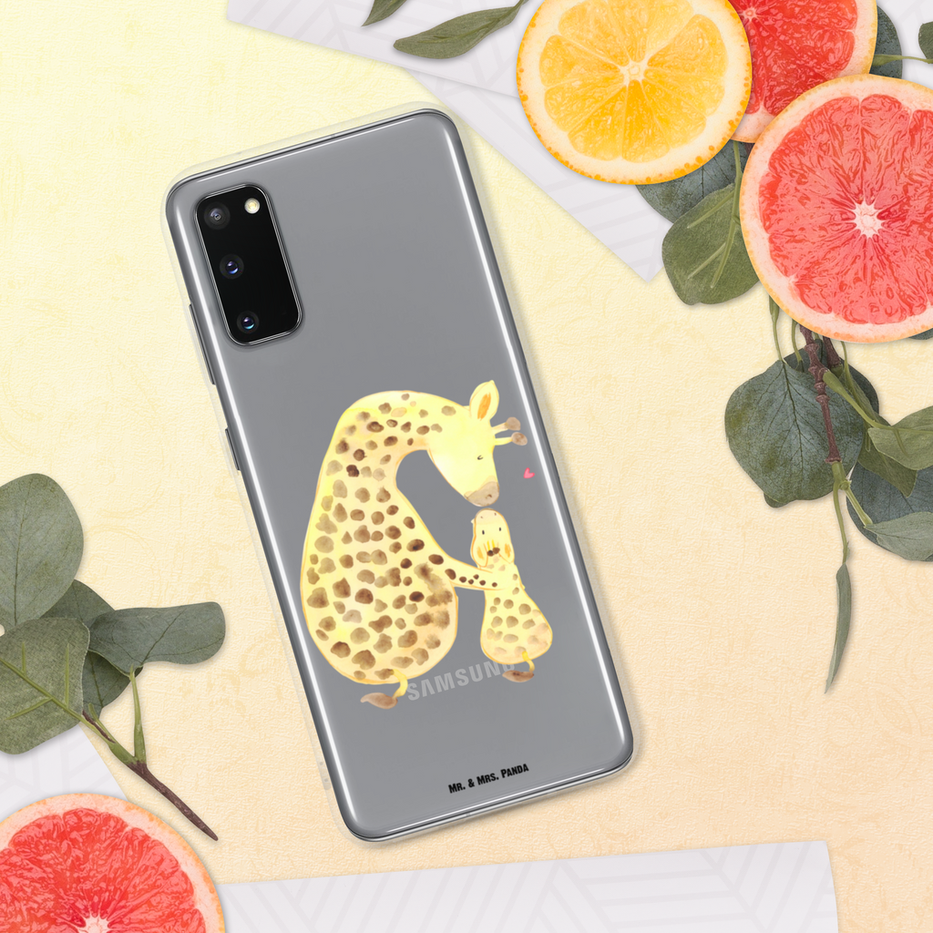 Handyhülle Giraffe mit Kind Giraffe, Kind, Mutter, Mama, Tochter, Sohn, Lieblingsmensch Handyhülle, Handycover, Transparente Handyhülle, Flexible Handyhülle, Handyschutz, Transparent, Durchsichtig, Schutzhülle für Handy, Stilvolle Handyhülle, Robuste Handyhülle, Schutz vor Kratzern, Schützende Handyhülle  Afrika, Wildtiere