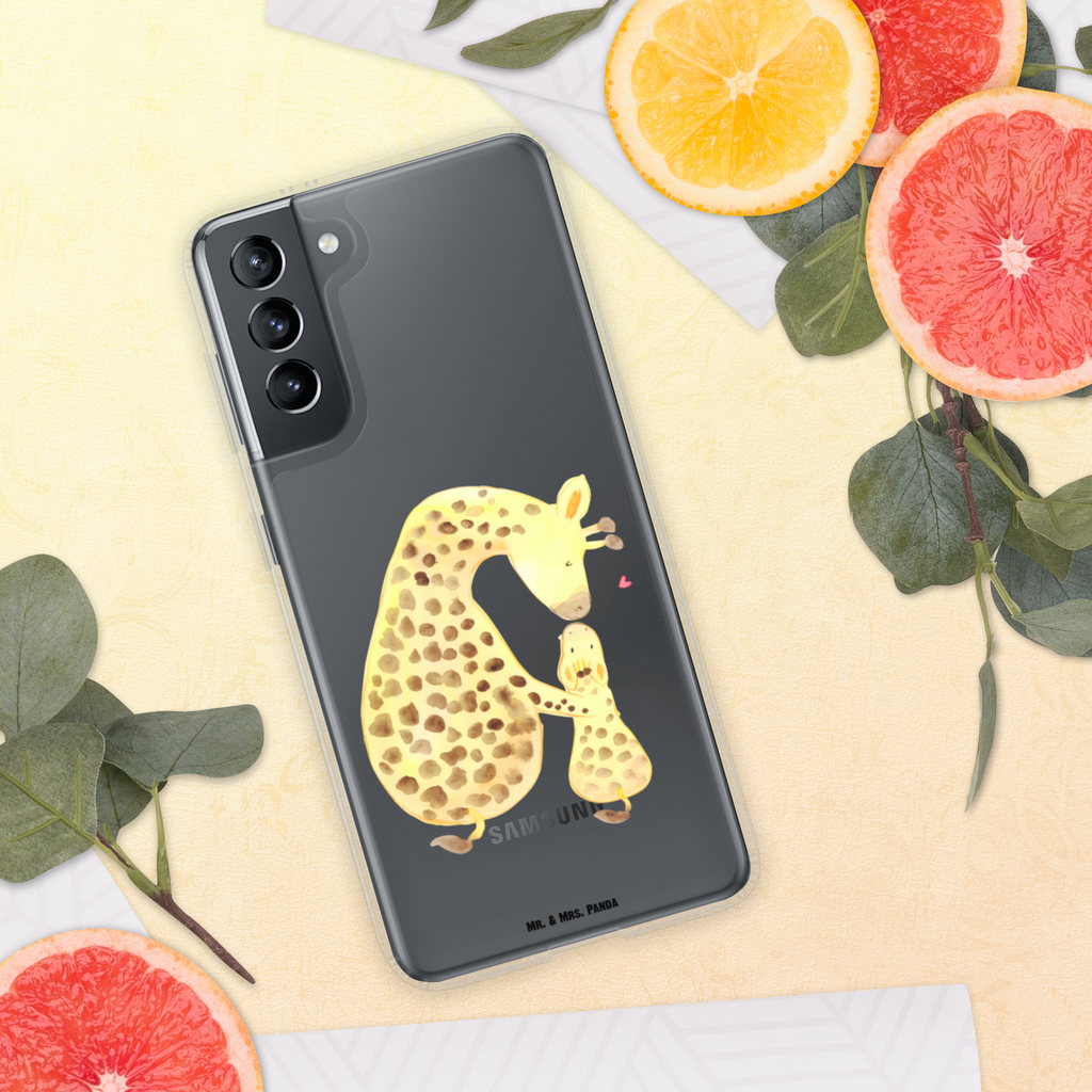 Handyhülle Giraffe mit Kind Giraffe, Kind, Mutter, Mama, Tochter, Sohn, Lieblingsmensch Handyhülle, Handycover, Transparente Handyhülle, Flexible Handyhülle, Handyschutz, Transparent, Durchsichtig, Schutzhülle für Handy, Stilvolle Handyhülle, Robuste Handyhülle, Schutz vor Kratzern, Schützende Handyhülle  Afrika, Wildtiere