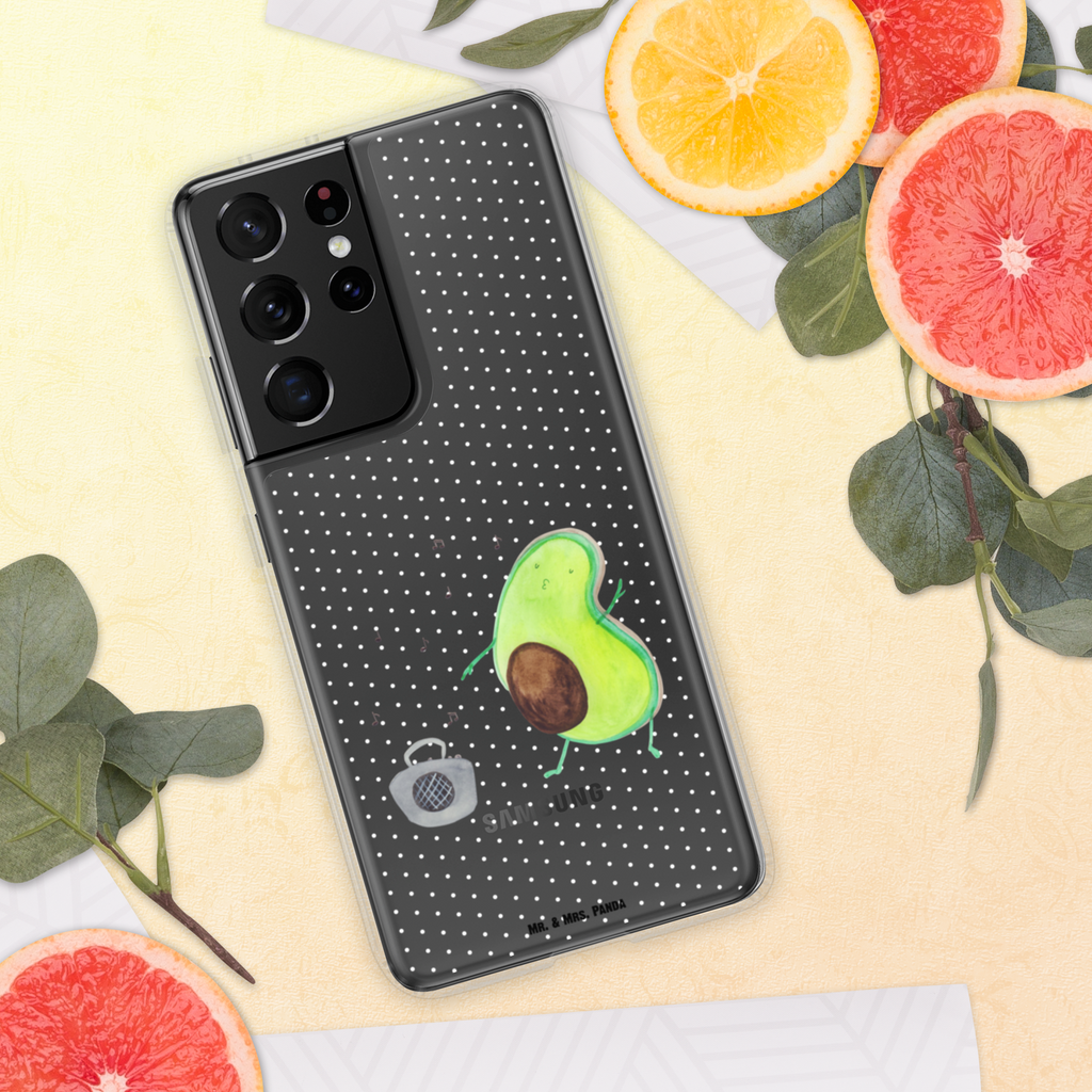 Handyhülle Avocado tanzt Handyhülle, Handycover, Transparente Handyhülle, Flexible Handyhülle, Handyschutz, Transparent, Durchsichtig, Schutzhülle für Handy, Stilvolle Handyhülle, Robuste Handyhülle, Schutz vor Kratzern, Schützende Handyhülle, Avocado, Veggie, Vegan, Gesund