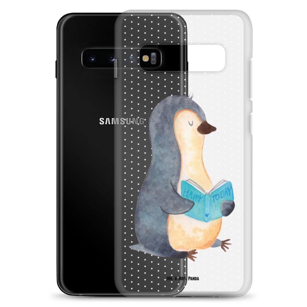 Handyhülle Pinguin Buch Handyhülle, Handycover, Transparente Handyhülle, Flexible Handyhülle, Handyschutz, Transparent, Durchsichtig, Schutzhülle für Handy, Stilvolle Handyhülle, Robuste Handyhülle, Schutz vor Kratzern, Schützende Handyhülle, Pinguin, Pinguine, Buch, Lesen, Bücherwurm, Nichtstun, Faulenzen, Ferien, Urlaub, Freizeit