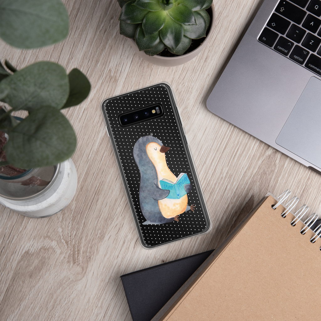 Handyhülle Pinguin Buch Handyhülle, Handycover, Transparente Handyhülle, Flexible Handyhülle, Handyschutz, Transparent, Durchsichtig, Schutzhülle für Handy, Stilvolle Handyhülle, Robuste Handyhülle, Schutz vor Kratzern, Schützende Handyhülle, Pinguin, Pinguine, Buch, Lesen, Bücherwurm, Nichtstun, Faulenzen, Ferien, Urlaub, Freizeit