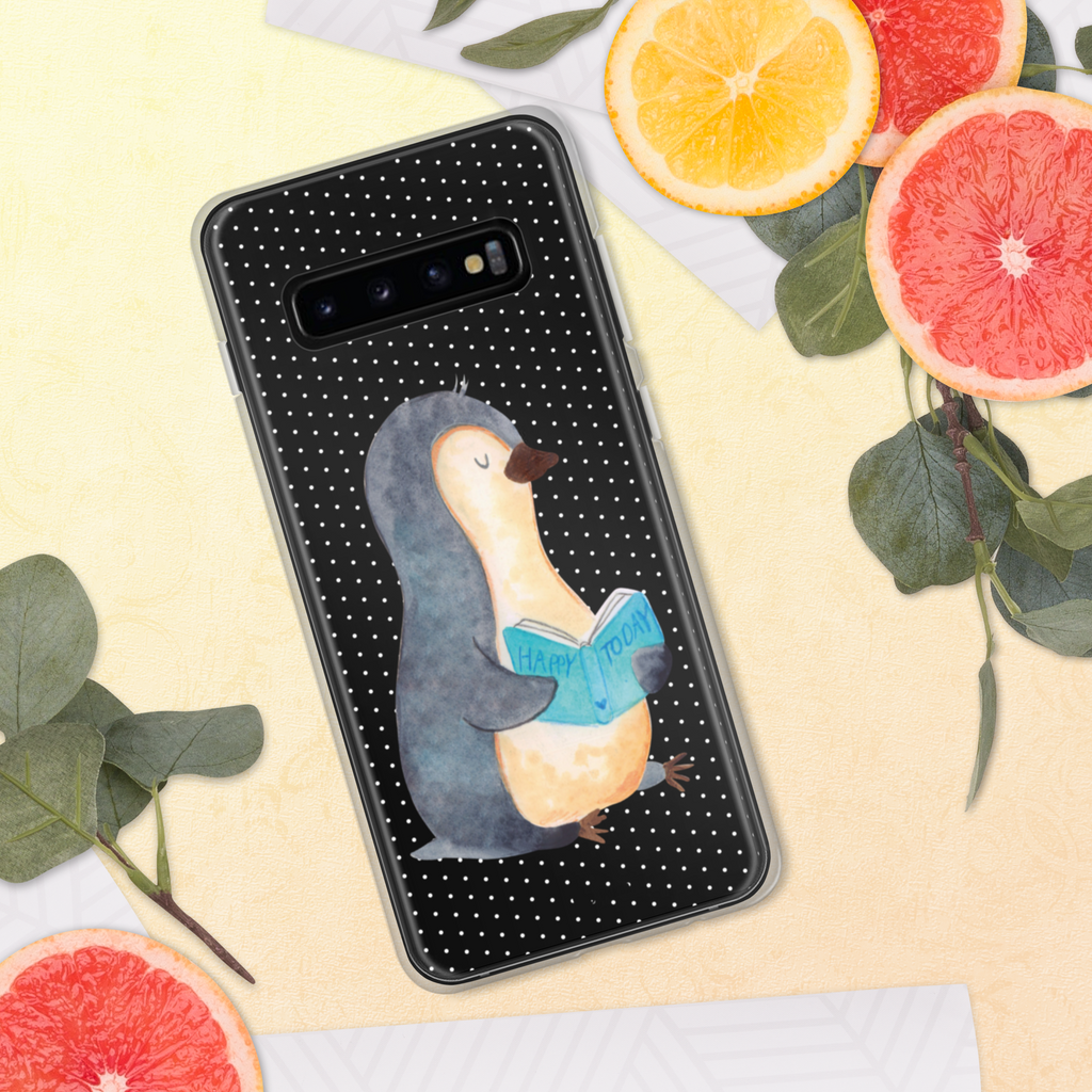 Handyhülle Pinguin Buch Handyhülle, Handycover, Transparente Handyhülle, Flexible Handyhülle, Handyschutz, Transparent, Durchsichtig, Schutzhülle für Handy, Stilvolle Handyhülle, Robuste Handyhülle, Schutz vor Kratzern, Schützende Handyhülle, Pinguin, Pinguine, Buch, Lesen, Bücherwurm, Nichtstun, Faulenzen, Ferien, Urlaub, Freizeit