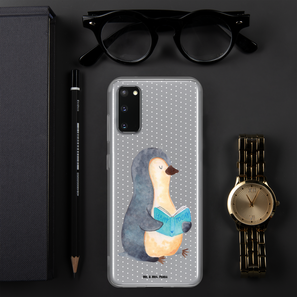 Handyhülle Pinguin Buch Handyhülle, Handycover, Transparente Handyhülle, Flexible Handyhülle, Handyschutz, Transparent, Durchsichtig, Schutzhülle für Handy, Stilvolle Handyhülle, Robuste Handyhülle, Schutz vor Kratzern, Schützende Handyhülle, Pinguin, Pinguine, Buch, Lesen, Bücherwurm, Nichtstun, Faulenzen, Ferien, Urlaub, Freizeit