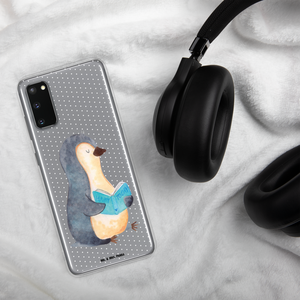 Handyhülle Pinguin Buch Handyhülle, Handycover, Transparente Handyhülle, Flexible Handyhülle, Handyschutz, Transparent, Durchsichtig, Schutzhülle für Handy, Stilvolle Handyhülle, Robuste Handyhülle, Schutz vor Kratzern, Schützende Handyhülle, Pinguin, Pinguine, Buch, Lesen, Bücherwurm, Nichtstun, Faulenzen, Ferien, Urlaub, Freizeit