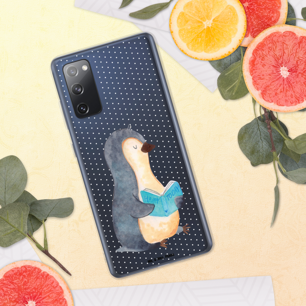 Handyhülle Pinguin Buch Handyhülle, Handycover, Transparente Handyhülle, Flexible Handyhülle, Handyschutz, Transparent, Durchsichtig, Schutzhülle für Handy, Stilvolle Handyhülle, Robuste Handyhülle, Schutz vor Kratzern, Schützende Handyhülle, Pinguin, Pinguine, Buch, Lesen, Bücherwurm, Nichtstun, Faulenzen, Ferien, Urlaub, Freizeit