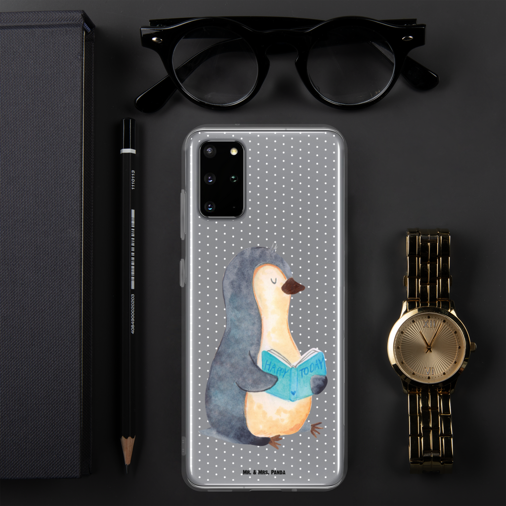 Handyhülle Pinguin Buch Handyhülle, Handycover, Transparente Handyhülle, Flexible Handyhülle, Handyschutz, Transparent, Durchsichtig, Schutzhülle für Handy, Stilvolle Handyhülle, Robuste Handyhülle, Schutz vor Kratzern, Schützende Handyhülle, Pinguin, Pinguine, Buch, Lesen, Bücherwurm, Nichtstun, Faulenzen, Ferien, Urlaub, Freizeit