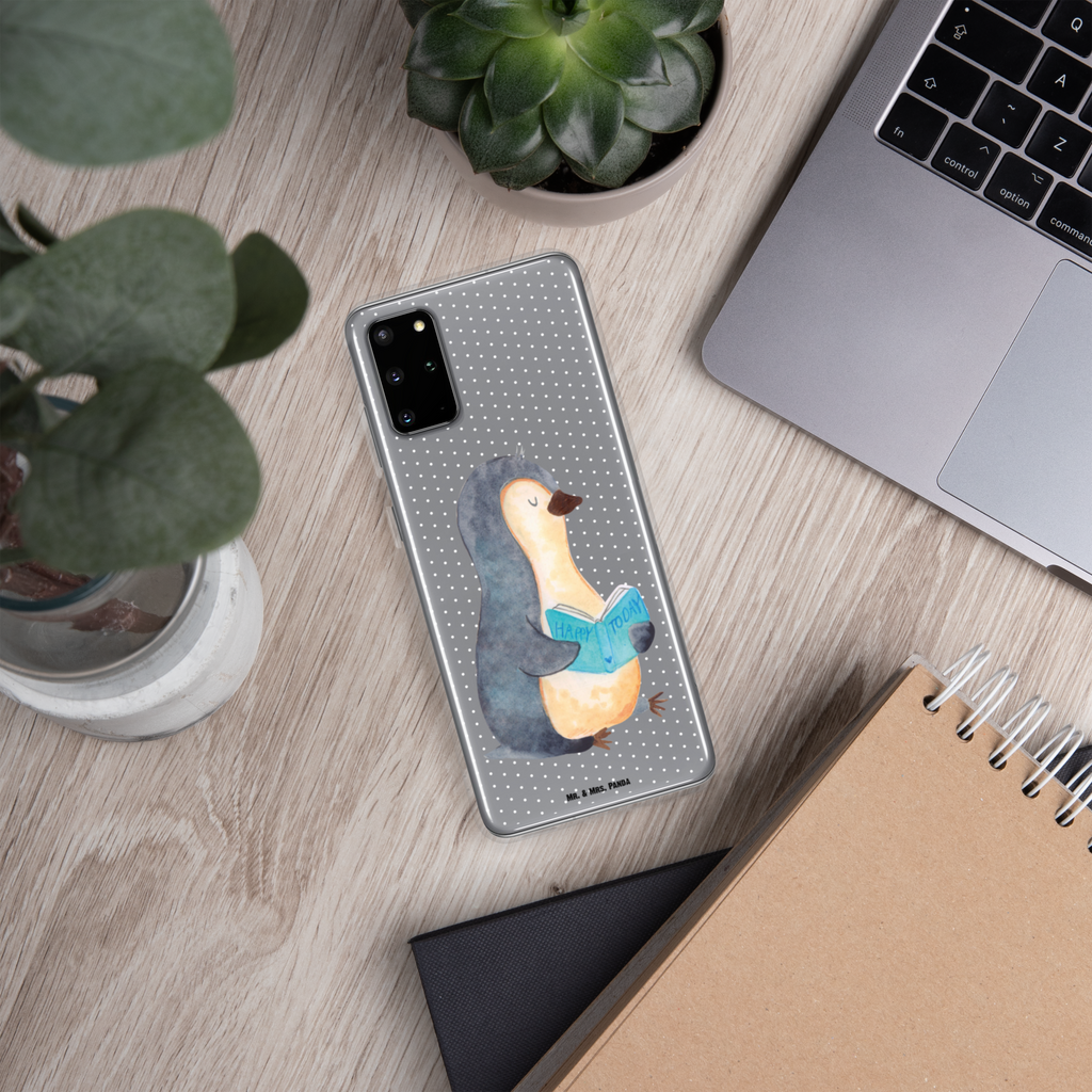 Handyhülle Pinguin Buch Handyhülle, Handycover, Transparente Handyhülle, Flexible Handyhülle, Handyschutz, Transparent, Durchsichtig, Schutzhülle für Handy, Stilvolle Handyhülle, Robuste Handyhülle, Schutz vor Kratzern, Schützende Handyhülle, Pinguin, Pinguine, Buch, Lesen, Bücherwurm, Nichtstun, Faulenzen, Ferien, Urlaub, Freizeit