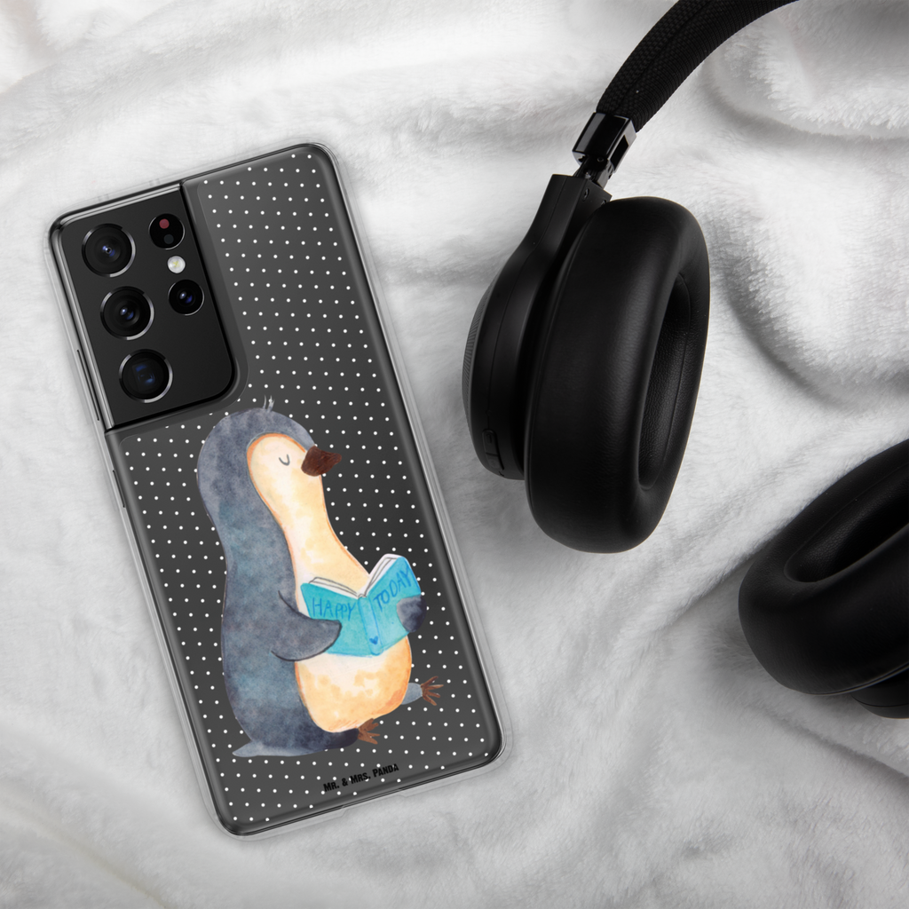 Handyhülle Pinguin Buch Handyhülle, Handycover, Transparente Handyhülle, Flexible Handyhülle, Handyschutz, Transparent, Durchsichtig, Schutzhülle für Handy, Stilvolle Handyhülle, Robuste Handyhülle, Schutz vor Kratzern, Schützende Handyhülle, Pinguin, Pinguine, Buch, Lesen, Bücherwurm, Nichtstun, Faulenzen, Ferien, Urlaub, Freizeit