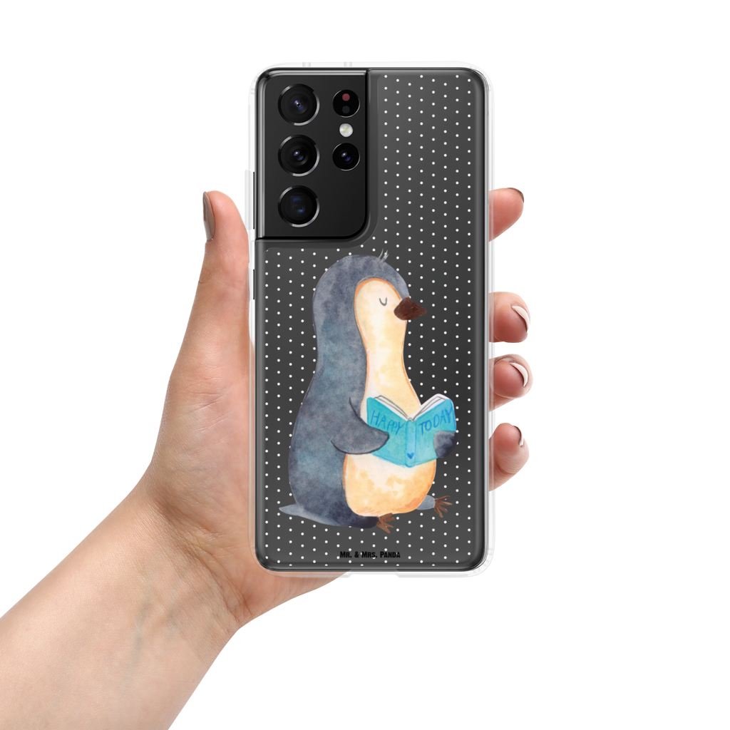 Handyhülle Pinguin Buch Handyhülle, Handycover, Transparente Handyhülle, Flexible Handyhülle, Handyschutz, Transparent, Durchsichtig, Schutzhülle für Handy, Stilvolle Handyhülle, Robuste Handyhülle, Schutz vor Kratzern, Schützende Handyhülle, Pinguin, Pinguine, Buch, Lesen, Bücherwurm, Nichtstun, Faulenzen, Ferien, Urlaub, Freizeit