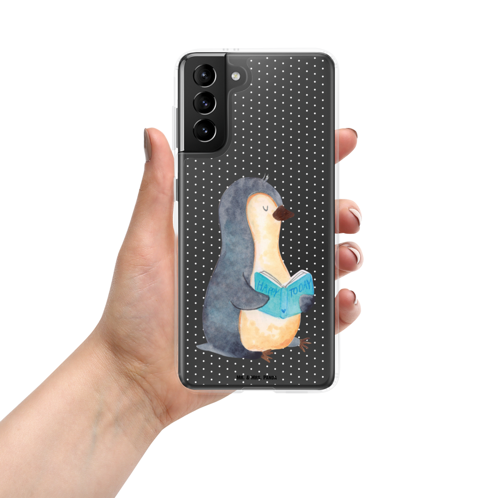 Handyhülle Pinguin Buch Handyhülle, Handycover, Transparente Handyhülle, Flexible Handyhülle, Handyschutz, Transparent, Durchsichtig, Schutzhülle für Handy, Stilvolle Handyhülle, Robuste Handyhülle, Schutz vor Kratzern, Schützende Handyhülle, Pinguin, Pinguine, Buch, Lesen, Bücherwurm, Nichtstun, Faulenzen, Ferien, Urlaub, Freizeit