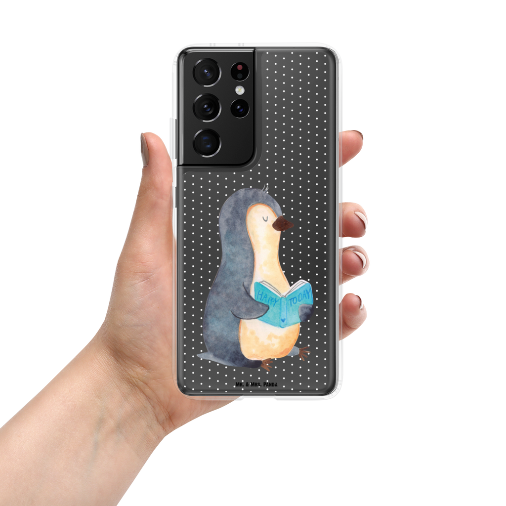 Handyhülle Pinguin Buch Handyhülle, Handycover, Transparente Handyhülle, Flexible Handyhülle, Handyschutz, Transparent, Durchsichtig, Schutzhülle für Handy, Stilvolle Handyhülle, Robuste Handyhülle, Schutz vor Kratzern, Schützende Handyhülle, Pinguin, Pinguine, Buch, Lesen, Bücherwurm, Nichtstun, Faulenzen, Ferien, Urlaub, Freizeit