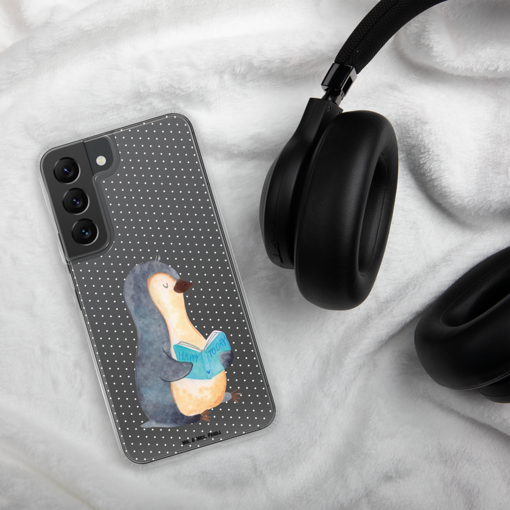 Handyhülle Pinguin Buch Handyhülle, Handycover, Transparente Handyhülle, Flexible Handyhülle, Handyschutz, Transparent, Durchsichtig, Schutzhülle für Handy, Stilvolle Handyhülle, Robuste Handyhülle, Schutz vor Kratzern, Schützende Handyhülle, Pinguin, Pinguine, Buch, Lesen, Bücherwurm, Nichtstun, Faulenzen, Ferien, Urlaub, Freizeit