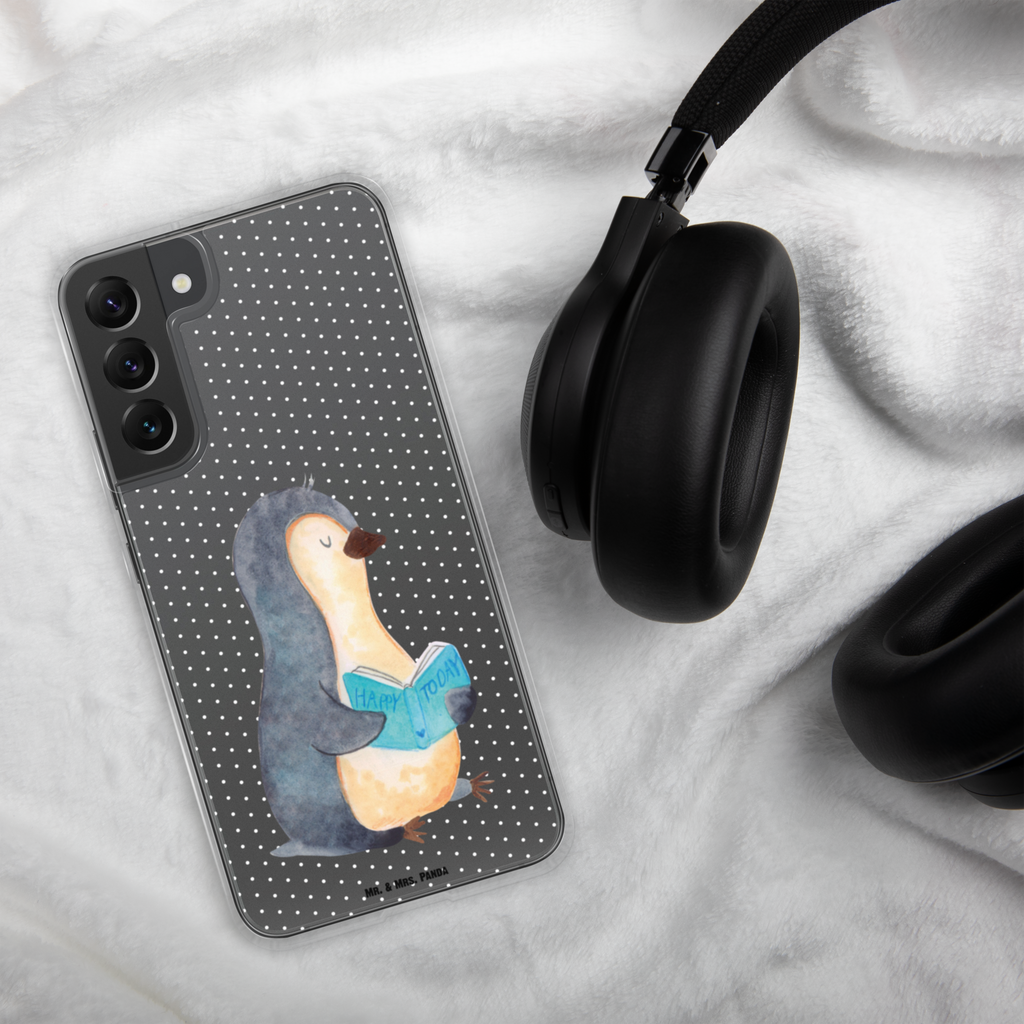Handyhülle Pinguin Buch Handyhülle, Handycover, Transparente Handyhülle, Flexible Handyhülle, Handyschutz, Transparent, Durchsichtig, Schutzhülle für Handy, Stilvolle Handyhülle, Robuste Handyhülle, Schutz vor Kratzern, Schützende Handyhülle, Pinguin, Pinguine, Buch, Lesen, Bücherwurm, Nichtstun, Faulenzen, Ferien, Urlaub, Freizeit