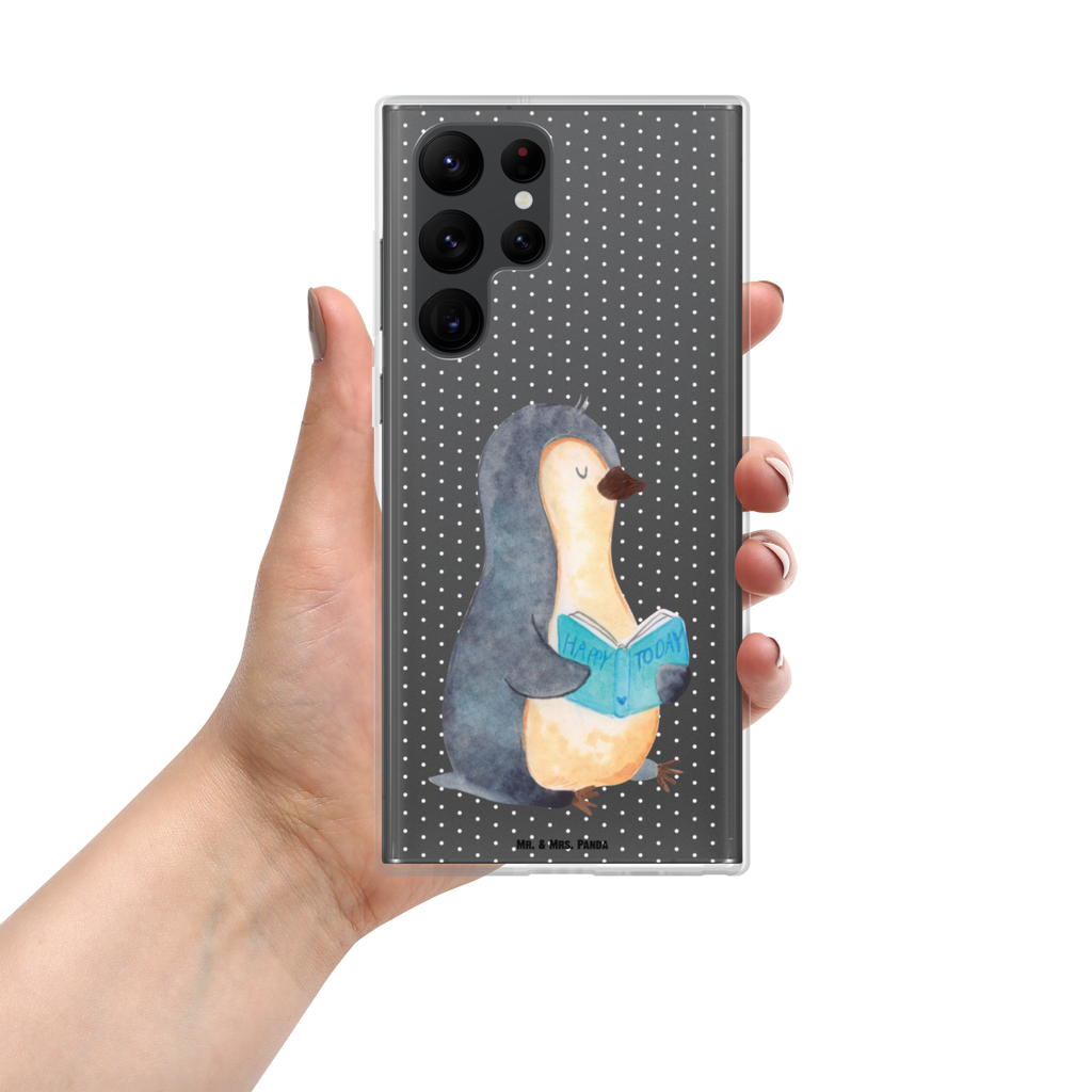 Handyhülle Pinguin Buch Handyhülle, Handycover, Transparente Handyhülle, Flexible Handyhülle, Handyschutz, Transparent, Durchsichtig, Schutzhülle für Handy, Stilvolle Handyhülle, Robuste Handyhülle, Schutz vor Kratzern, Schützende Handyhülle, Pinguin, Pinguine, Buch, Lesen, Bücherwurm, Nichtstun, Faulenzen, Ferien, Urlaub, Freizeit