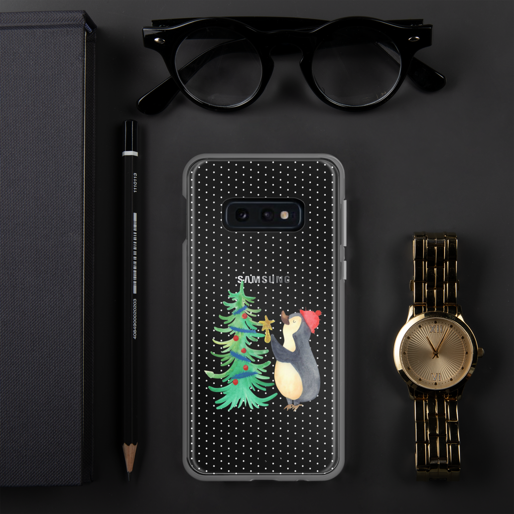 Handyhülle Pinguin Weihnachtsbaum Handyhülle, Handycover, Transparente Handyhülle, Flexible Handyhülle, Handyschutz, Transparent, Durchsichtig, Schutzhülle für Handy, Stilvolle Handyhülle, Robuste Handyhülle, Schutz vor Kratzern, Schützende Handyhülle, Winter, Weihnachten, Weihnachtsdeko, Nikolaus, Advent, Heiligabend, Wintermotiv, Pinguin