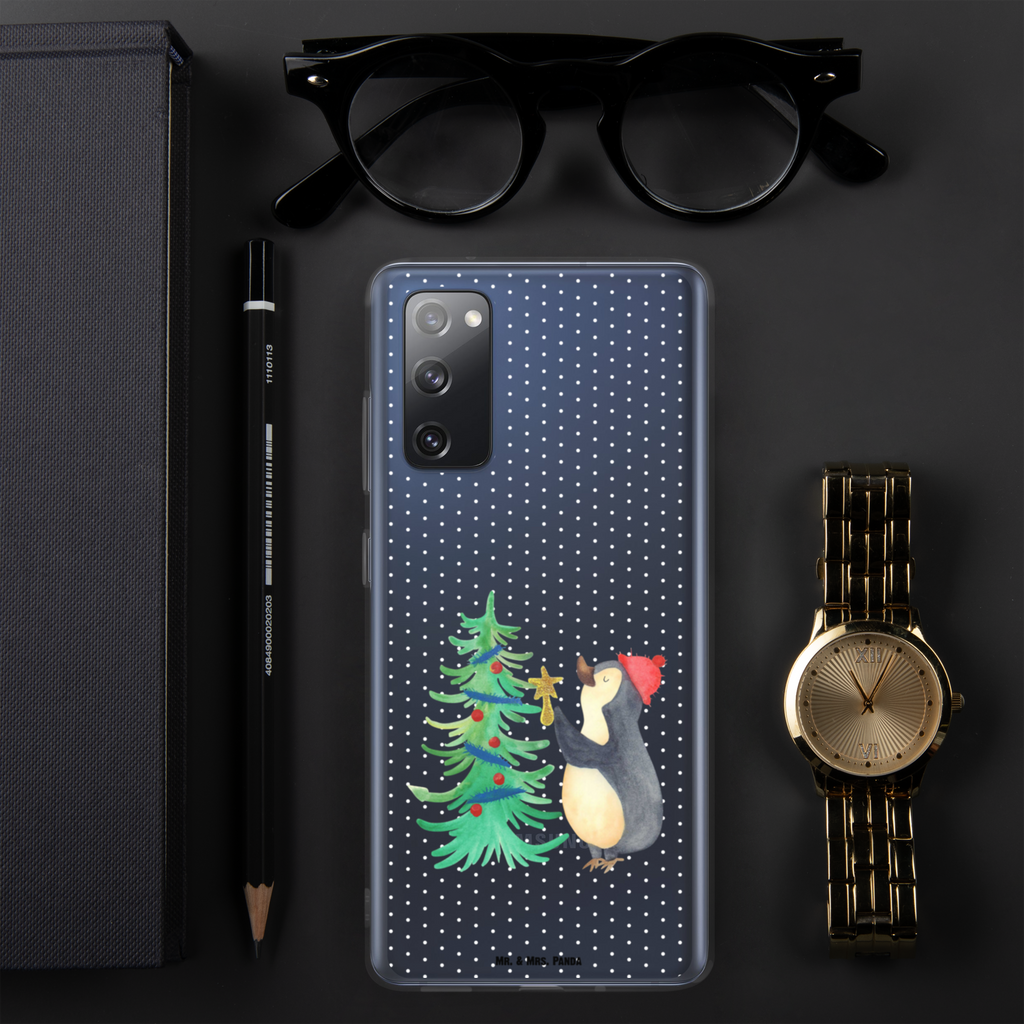 Handyhülle Pinguin Weihnachtsbaum Handyhülle, Handycover, Transparente Handyhülle, Flexible Handyhülle, Handyschutz, Transparent, Durchsichtig, Schutzhülle für Handy, Stilvolle Handyhülle, Robuste Handyhülle, Schutz vor Kratzern, Schützende Handyhülle, Winter, Weihnachten, Weihnachtsdeko, Nikolaus, Advent, Heiligabend, Wintermotiv, Pinguin