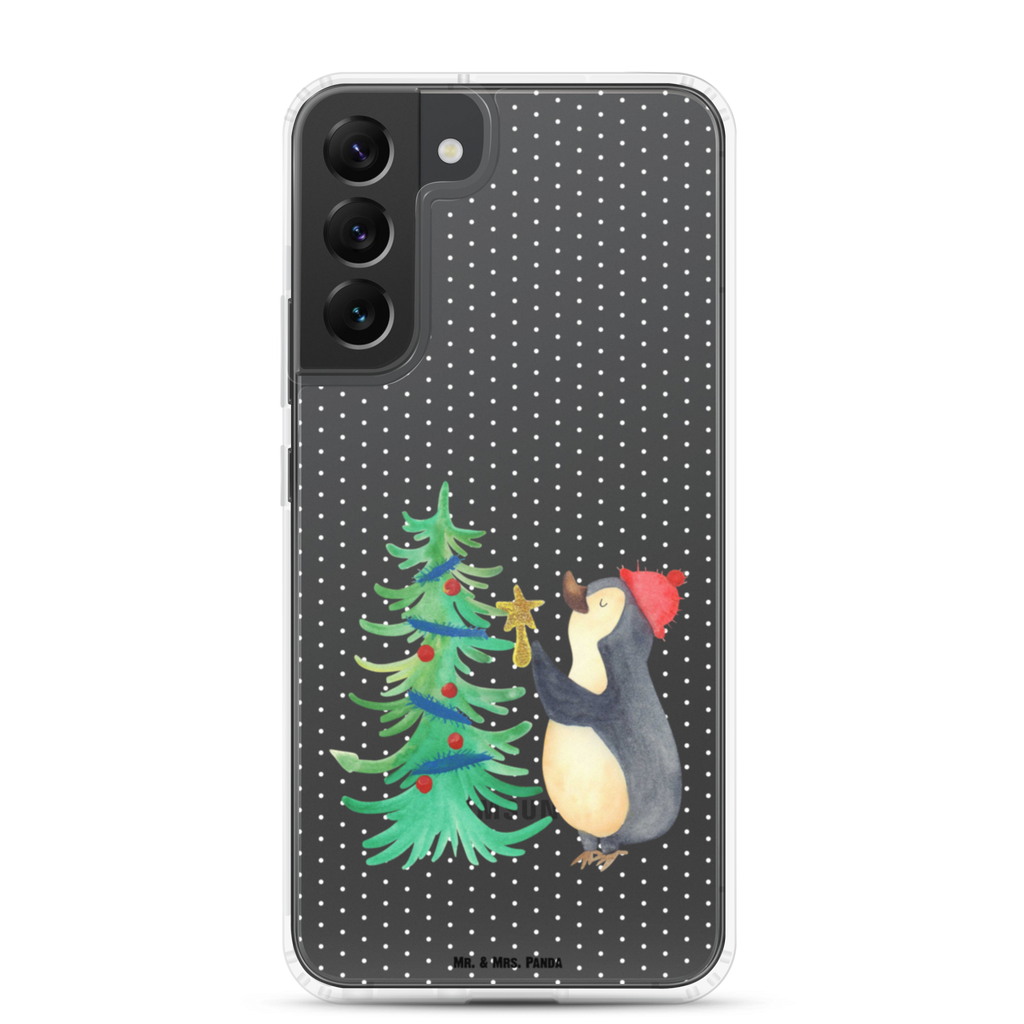 Handyhülle Pinguin Weihnachtsbaum Handyhülle, Handycover, Transparente Handyhülle, Flexible Handyhülle, Handyschutz, Transparent, Durchsichtig, Schutzhülle für Handy, Stilvolle Handyhülle, Robuste Handyhülle, Schutz vor Kratzern, Schützende Handyhülle, Winter, Weihnachten, Weihnachtsdeko, Nikolaus, Advent, Heiligabend, Wintermotiv, Pinguin