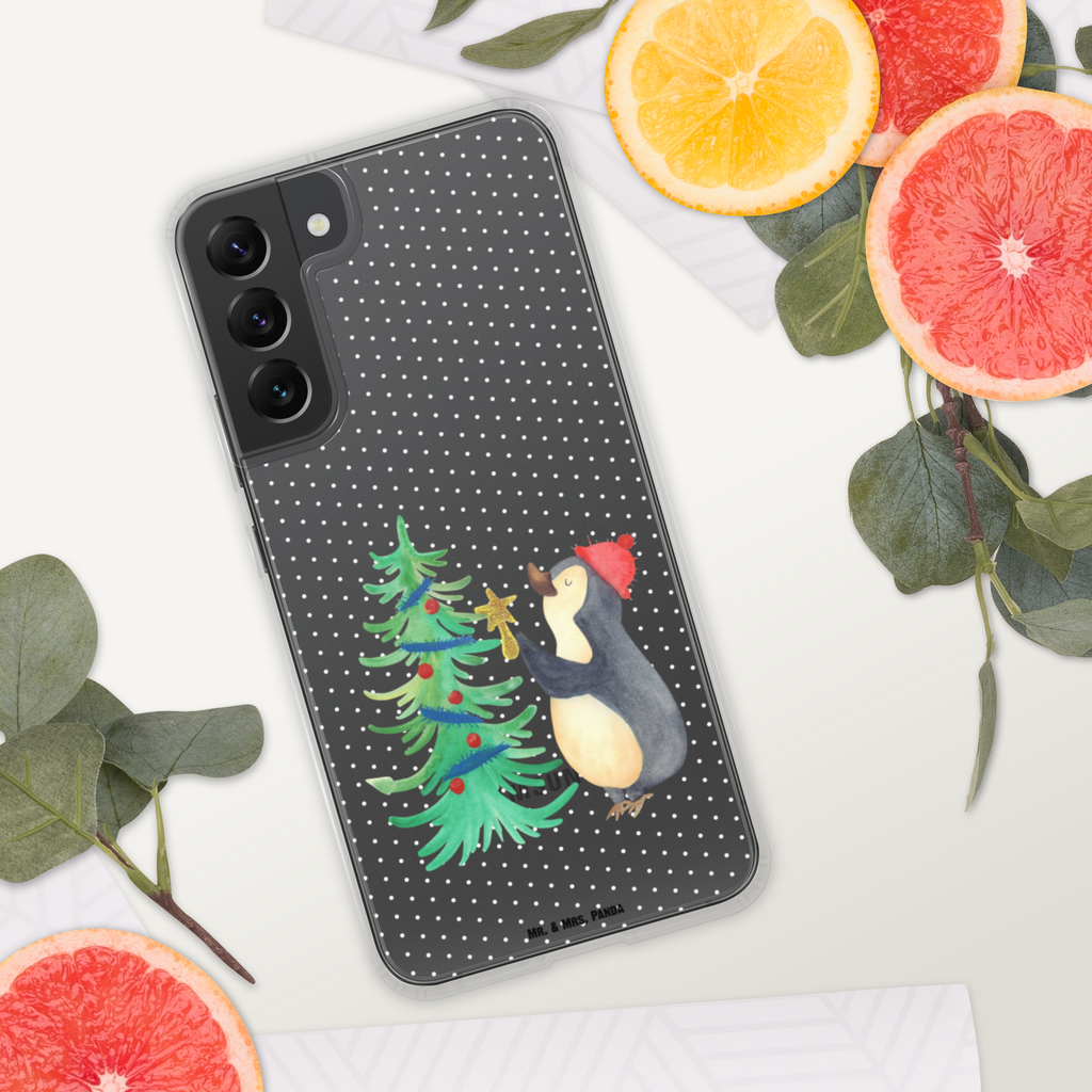 Handyhülle Pinguin Weihnachtsbaum Handyhülle, Handycover, Transparente Handyhülle, Flexible Handyhülle, Handyschutz, Transparent, Durchsichtig, Schutzhülle für Handy, Stilvolle Handyhülle, Robuste Handyhülle, Schutz vor Kratzern, Schützende Handyhülle, Winter, Weihnachten, Weihnachtsdeko, Nikolaus, Advent, Heiligabend, Wintermotiv, Pinguin