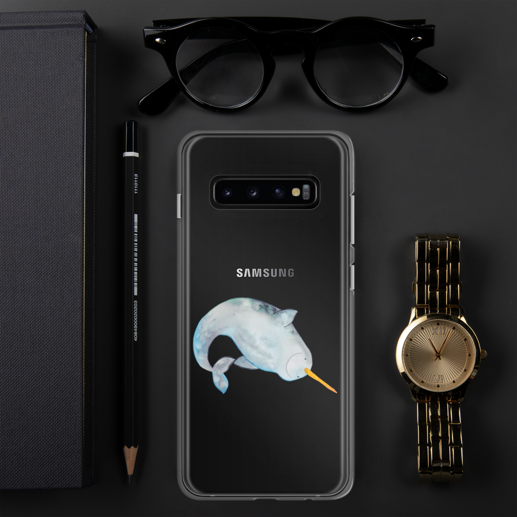 Handyhülle Narwal Handyhülle, Handycover, Transparente Handyhülle, Flexible Handyhülle, Handyschutz, Transparent, Durchsichtig, Schutzhülle für Handy, Stilvolle Handyhülle, Robuste Handyhülle, Schutz vor Kratzern, Schützende Handyhülle, Meerestiere, Meer, Urlaub, Narwal, Wal, Putzen, Hausfrau, Junggesellin, aufräumen, Kinderzimmer