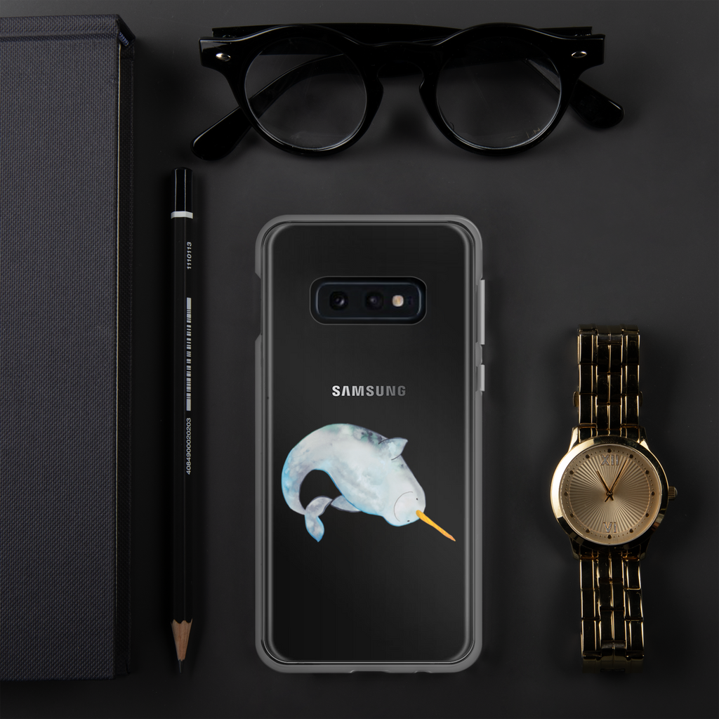 Handyhülle Narwal Handyhülle, Handycover, Transparente Handyhülle, Flexible Handyhülle, Handyschutz, Transparent, Durchsichtig, Schutzhülle für Handy, Stilvolle Handyhülle, Robuste Handyhülle, Schutz vor Kratzern, Schützende Handyhülle, Meerestiere, Meer, Urlaub, Narwal, Wal, Putzen, Hausfrau, Junggesellin, aufräumen, Kinderzimmer