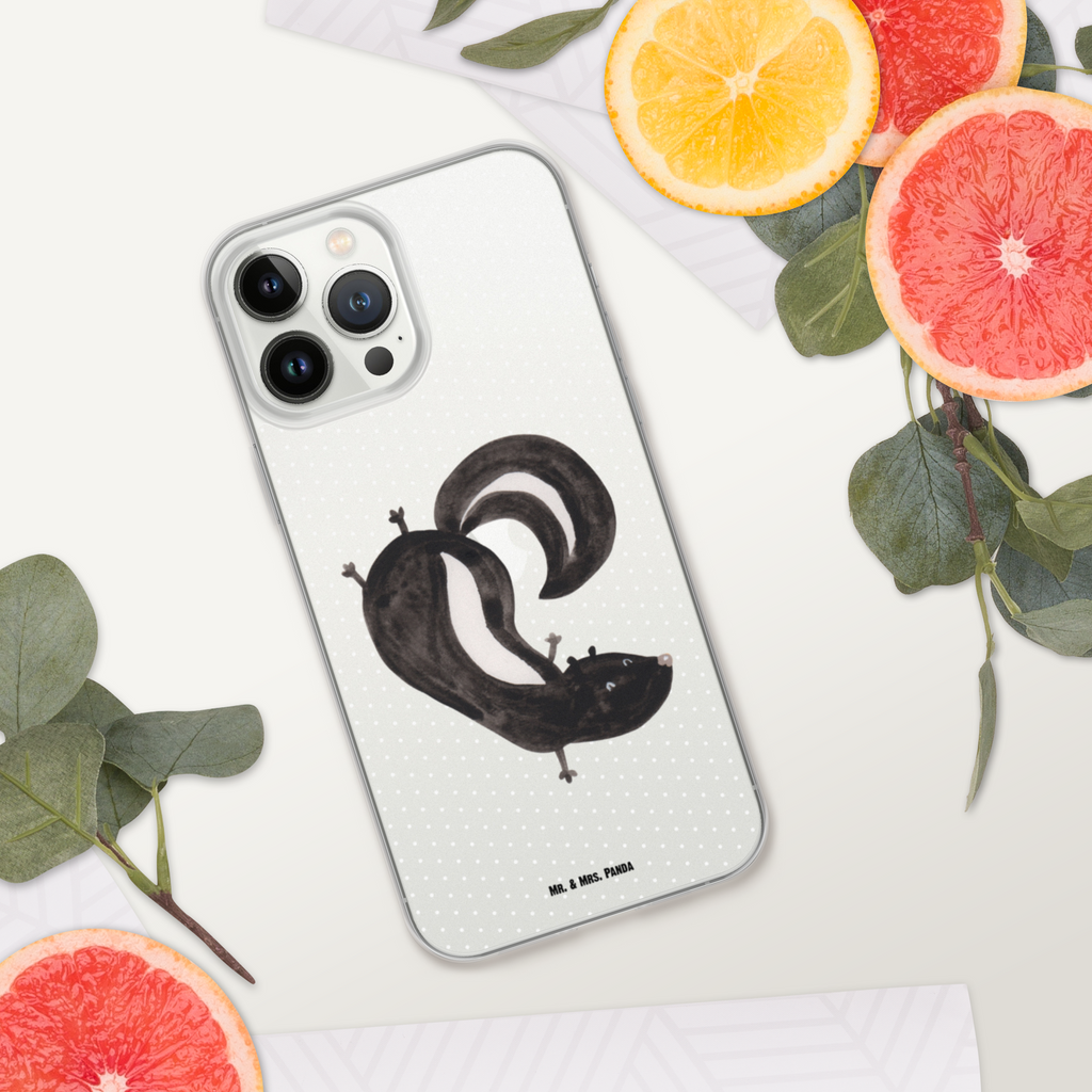 Handyhülle Stinktier Handstand Handyhülle, Handycover, Transparente Handyhülle, Flexible Handyhülle, Handyschutz, Transparent, Durchsichtig, Schutzhülle für Handy, Stilvolle Handyhülle, Robuste Handyhülle, Schutz vor Kratzern, Schützende Handyhülle, Stinktier, Skunk, Wildtier, Raubtier, Stinker, Stinki, Spielplatz, verpielt, Kind