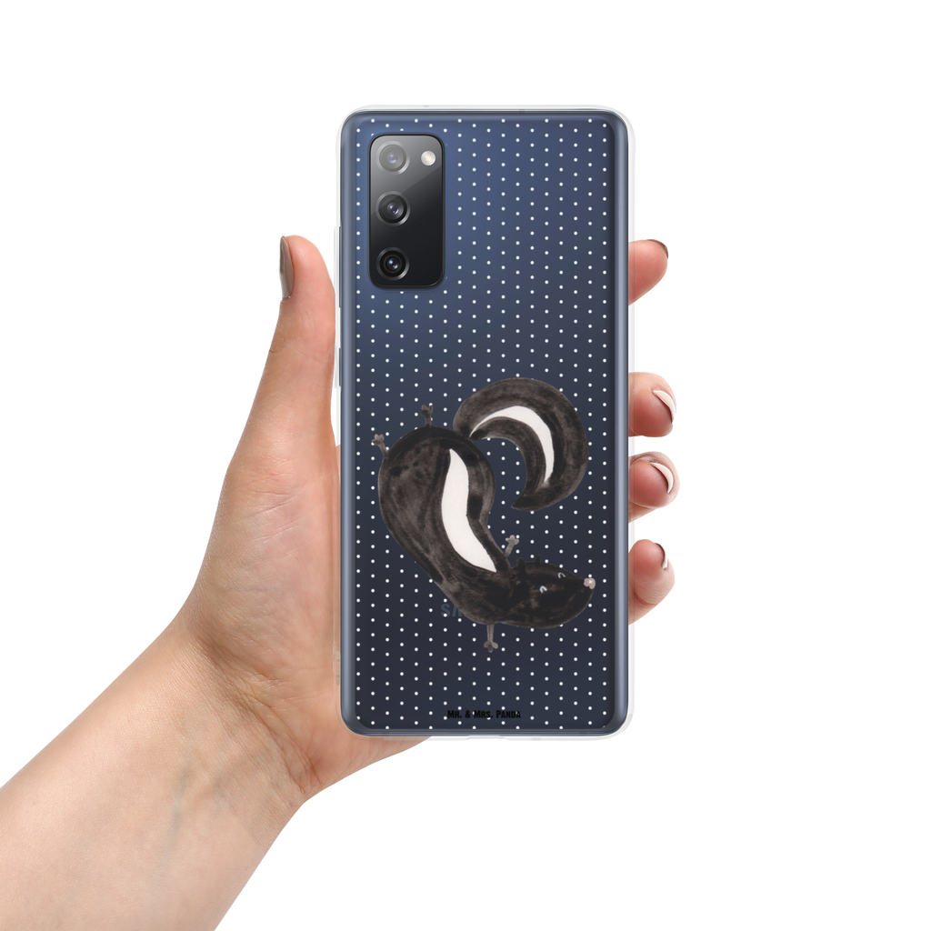 Handyhülle Stinktier Handstand Handyhülle, Handycover, Transparente Handyhülle, Flexible Handyhülle, Handyschutz, Transparent, Durchsichtig, Schutzhülle für Handy, Stilvolle Handyhülle, Robuste Handyhülle, Schutz vor Kratzern, Schützende Handyhülle, Stinktier, Skunk, Wildtier, Raubtier, Stinker, Stinki, Spielplatz, verpielt, Kind