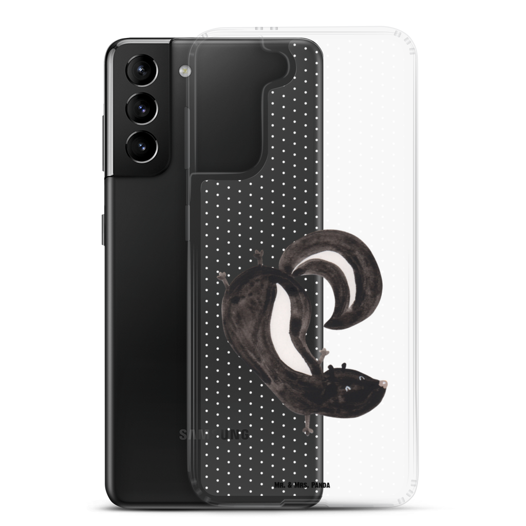 Handyhülle Stinktier Handstand Handyhülle, Handycover, Transparente Handyhülle, Flexible Handyhülle, Handyschutz, Transparent, Durchsichtig, Schutzhülle für Handy, Stilvolle Handyhülle, Robuste Handyhülle, Schutz vor Kratzern, Schützende Handyhülle, Stinktier, Skunk, Wildtier, Raubtier, Stinker, Stinki, Spielplatz, verpielt, Kind