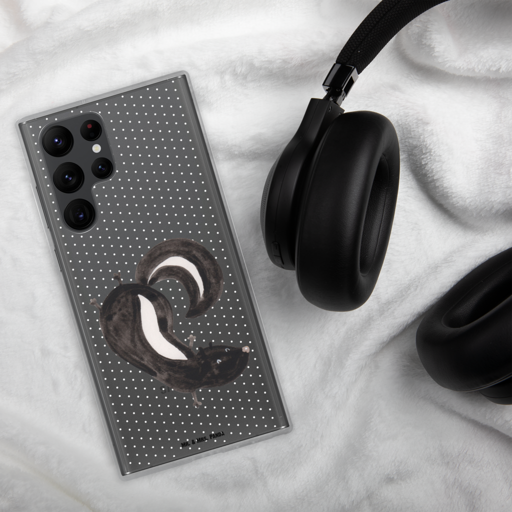 Handyhülle Stinktier Handstand Handyhülle, Handycover, Transparente Handyhülle, Flexible Handyhülle, Handyschutz, Transparent, Durchsichtig, Schutzhülle für Handy, Stilvolle Handyhülle, Robuste Handyhülle, Schutz vor Kratzern, Schützende Handyhülle, Stinktier, Skunk, Wildtier, Raubtier, Stinker, Stinki, Spielplatz, verpielt, Kind