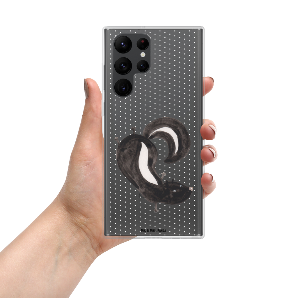 Handyhülle Stinktier Handstand Handyhülle, Handycover, Transparente Handyhülle, Flexible Handyhülle, Handyschutz, Transparent, Durchsichtig, Schutzhülle für Handy, Stilvolle Handyhülle, Robuste Handyhülle, Schutz vor Kratzern, Schützende Handyhülle, Stinktier, Skunk, Wildtier, Raubtier, Stinker, Stinki, Spielplatz, verpielt, Kind