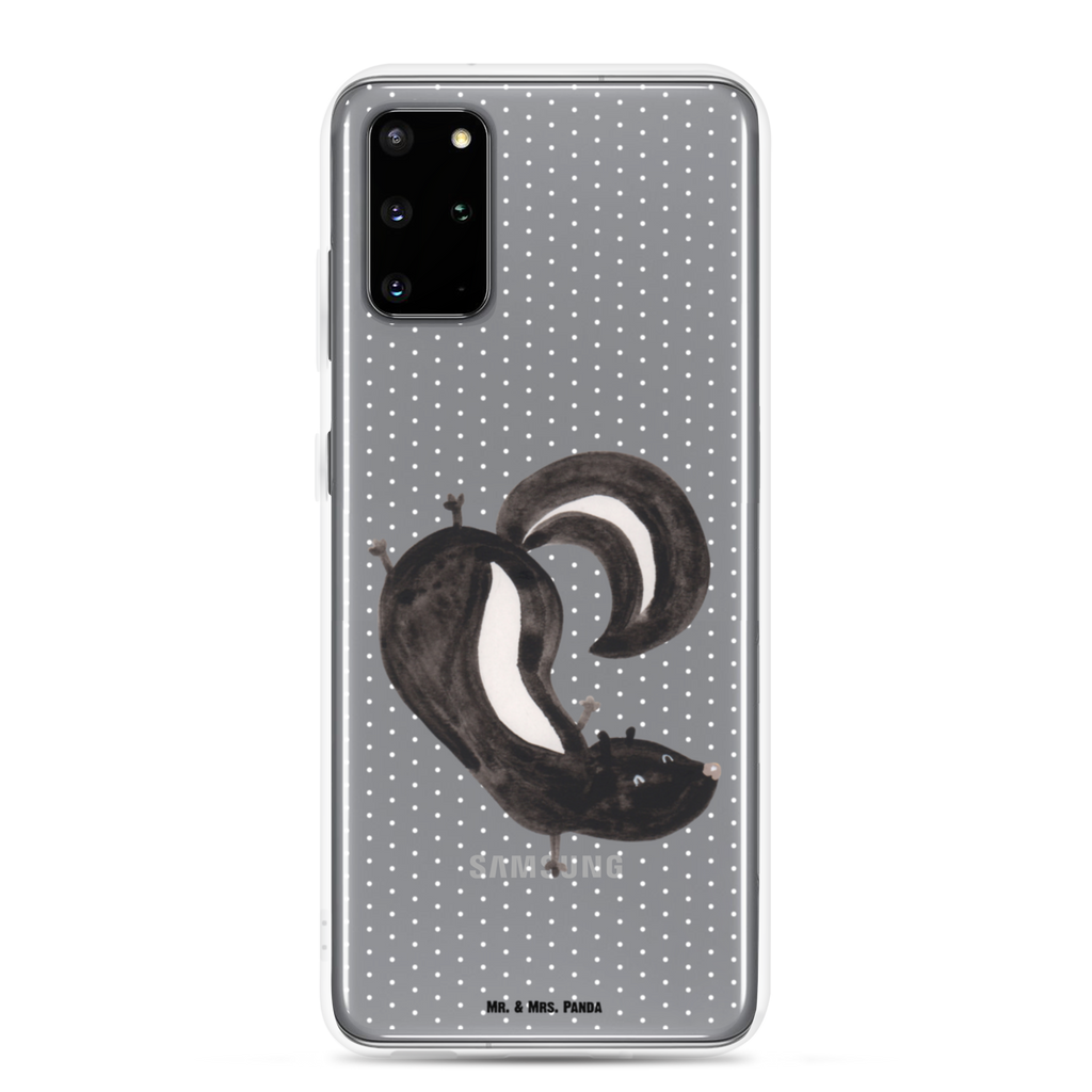 Handyhülle Stinktier Handstand Handyhülle, Handycover, Transparente Handyhülle, Flexible Handyhülle, Handyschutz, Transparent, Durchsichtig, Schutzhülle für Handy, Stilvolle Handyhülle, Robuste Handyhülle, Schutz vor Kratzern, Schützende Handyhülle, Stinktier, Skunk, Wildtier, Raubtier, Stinker, Stinki, Spielplatz, verpielt, Kind