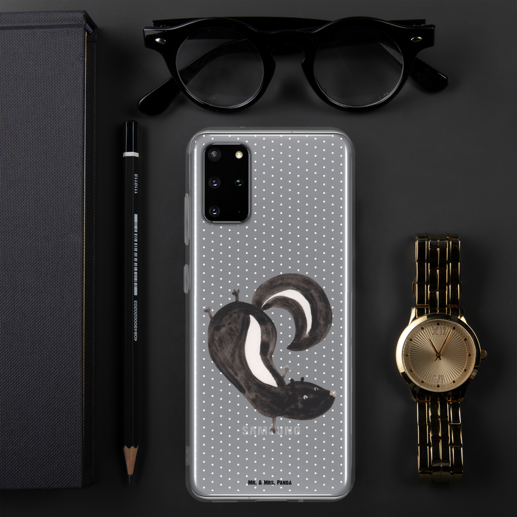 Handyhülle Stinktier Handstand Handyhülle, Handycover, Transparente Handyhülle, Flexible Handyhülle, Handyschutz, Transparent, Durchsichtig, Schutzhülle für Handy, Stilvolle Handyhülle, Robuste Handyhülle, Schutz vor Kratzern, Schützende Handyhülle, Stinktier, Skunk, Wildtier, Raubtier, Stinker, Stinki, Spielplatz, verpielt, Kind