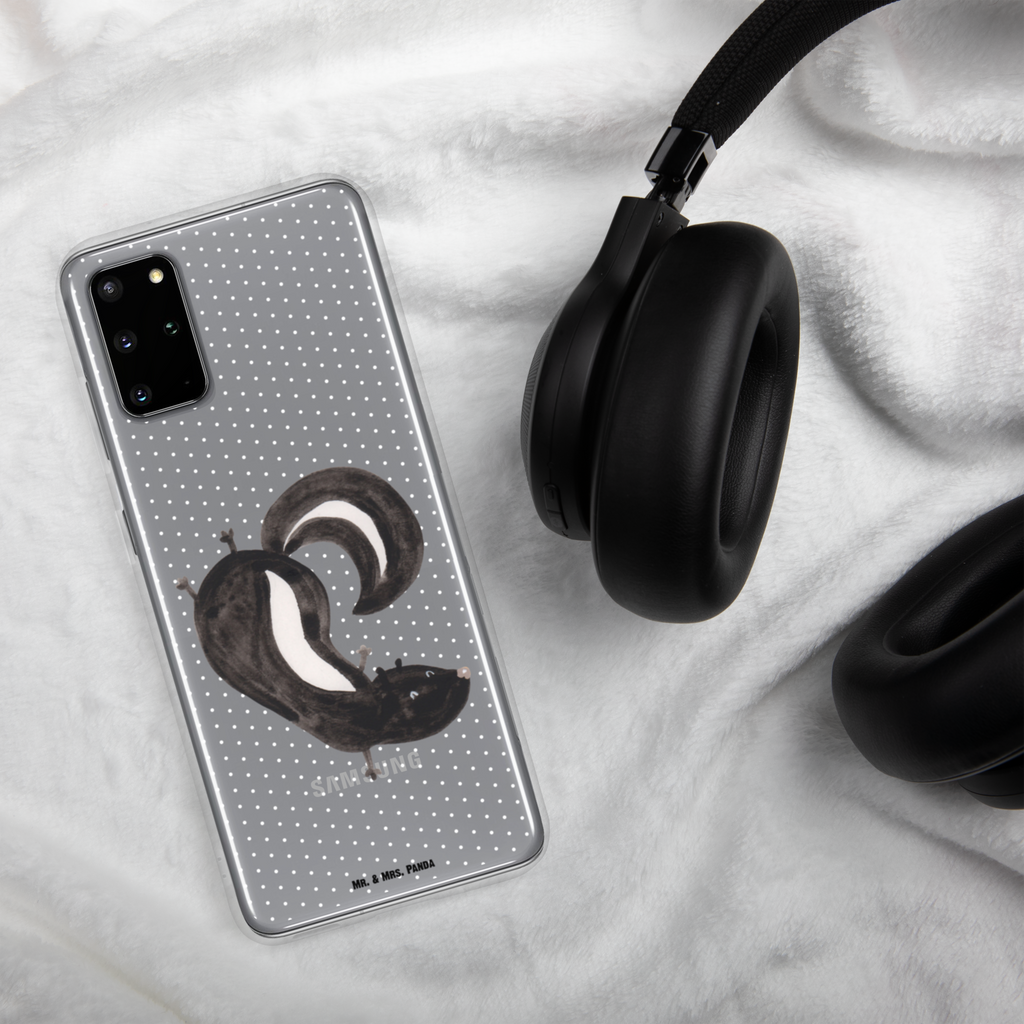 Handyhülle Stinktier Handstand Handyhülle, Handycover, Transparente Handyhülle, Flexible Handyhülle, Handyschutz, Transparent, Durchsichtig, Schutzhülle für Handy, Stilvolle Handyhülle, Robuste Handyhülle, Schutz vor Kratzern, Schützende Handyhülle, Stinktier, Skunk, Wildtier, Raubtier, Stinker, Stinki, Spielplatz, verpielt, Kind