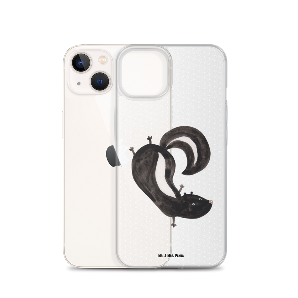 Handyhülle Stinktier Handstand Handyhülle, Handycover, Transparente Handyhülle, Flexible Handyhülle, Handyschutz, Transparent, Durchsichtig, Schutzhülle für Handy, Stilvolle Handyhülle, Robuste Handyhülle, Schutz vor Kratzern, Schützende Handyhülle, Stinktier, Skunk, Wildtier, Raubtier, Stinker, Stinki, Spielplatz, verpielt, Kind