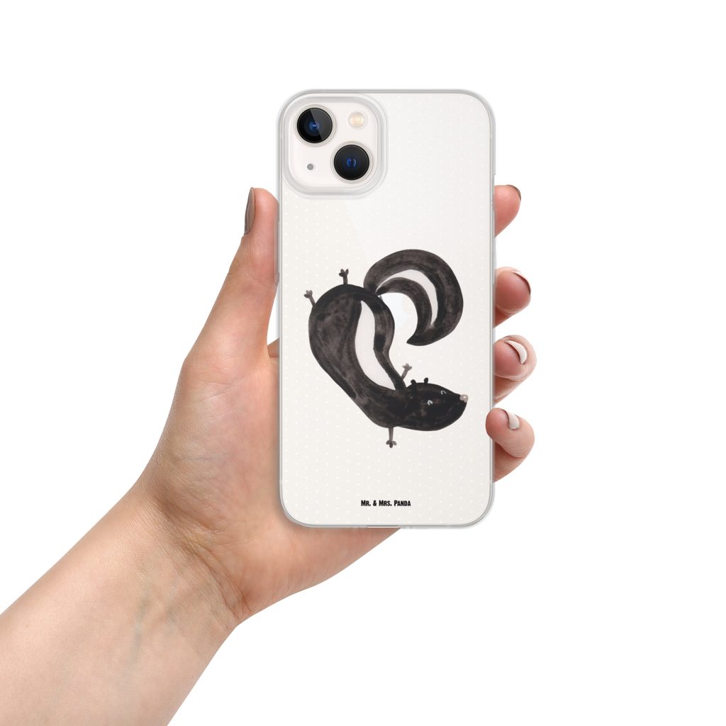 Handyhülle Stinktier Handstand Handyhülle, Handycover, Transparente Handyhülle, Flexible Handyhülle, Handyschutz, Transparent, Durchsichtig, Schutzhülle für Handy, Stilvolle Handyhülle, Robuste Handyhülle, Schutz vor Kratzern, Schützende Handyhülle, Stinktier, Skunk, Wildtier, Raubtier, Stinker, Stinki, Spielplatz, verpielt, Kind