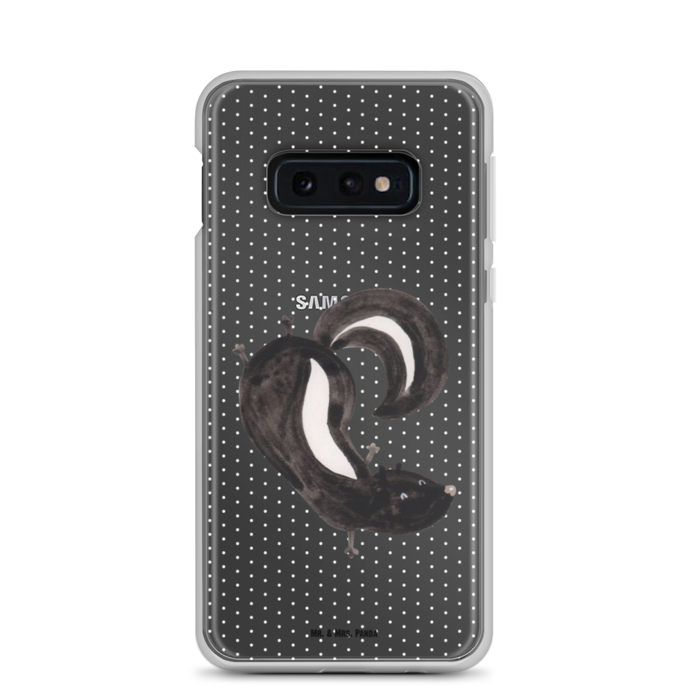 Handyhülle Stinktier Handstand Handyhülle, Handycover, Transparente Handyhülle, Flexible Handyhülle, Handyschutz, Transparent, Durchsichtig, Schutzhülle für Handy, Stilvolle Handyhülle, Robuste Handyhülle, Schutz vor Kratzern, Schützende Handyhülle, Stinktier, Skunk, Wildtier, Raubtier, Stinker, Stinki, Spielplatz, verpielt, Kind