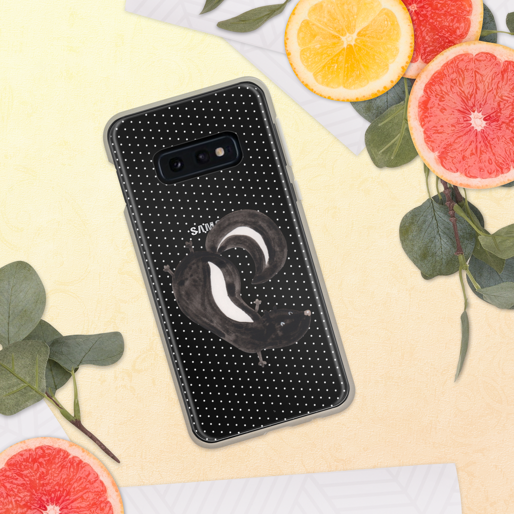 Handyhülle Stinktier Handstand Handyhülle, Handycover, Transparente Handyhülle, Flexible Handyhülle, Handyschutz, Transparent, Durchsichtig, Schutzhülle für Handy, Stilvolle Handyhülle, Robuste Handyhülle, Schutz vor Kratzern, Schützende Handyhülle, Stinktier, Skunk, Wildtier, Raubtier, Stinker, Stinki, Spielplatz, verpielt, Kind