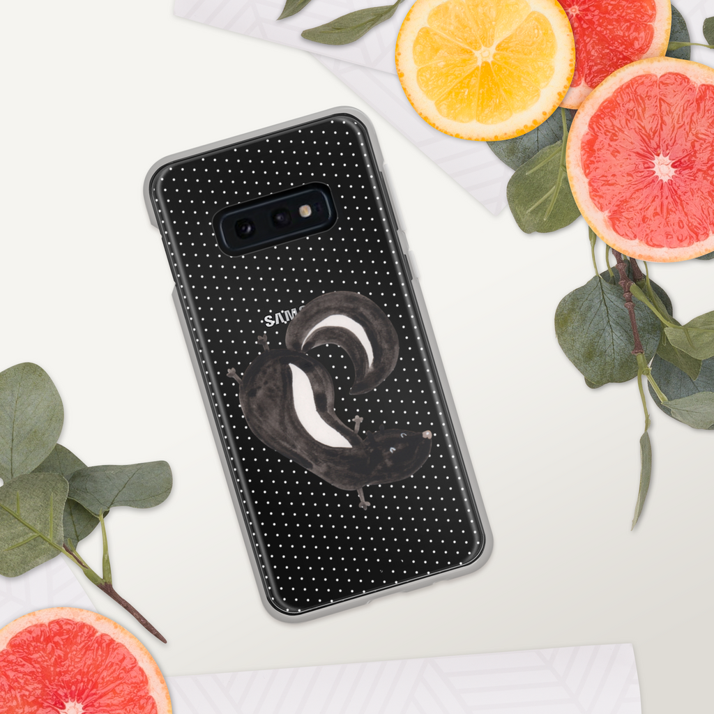 Handyhülle Stinktier Handstand Handyhülle, Handycover, Transparente Handyhülle, Flexible Handyhülle, Handyschutz, Transparent, Durchsichtig, Schutzhülle für Handy, Stilvolle Handyhülle, Robuste Handyhülle, Schutz vor Kratzern, Schützende Handyhülle, Stinktier, Skunk, Wildtier, Raubtier, Stinker, Stinki, Spielplatz, verpielt, Kind