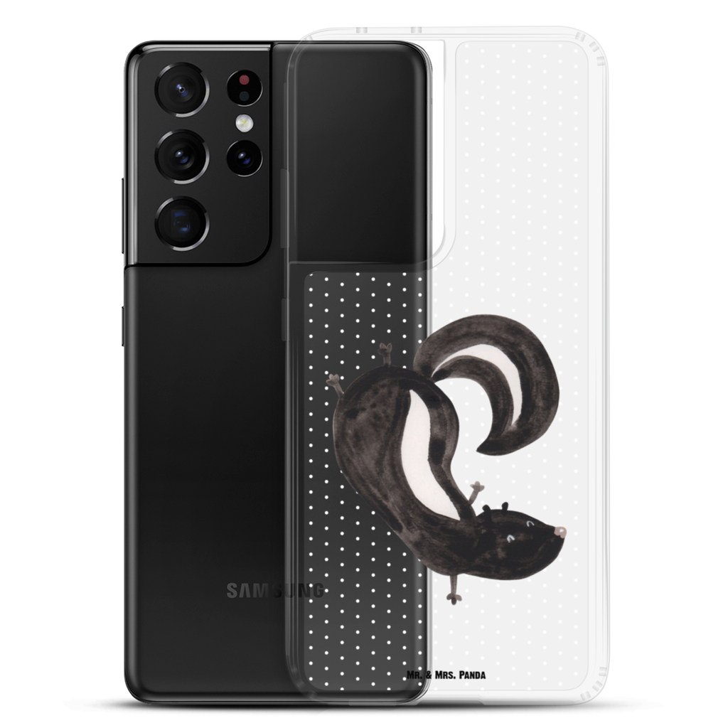 Handyhülle Stinktier Handstand Handyhülle, Handycover, Transparente Handyhülle, Flexible Handyhülle, Handyschutz, Transparent, Durchsichtig, Schutzhülle für Handy, Stilvolle Handyhülle, Robuste Handyhülle, Schutz vor Kratzern, Schützende Handyhülle, Stinktier, Skunk, Wildtier, Raubtier, Stinker, Stinki, Spielplatz, verpielt, Kind