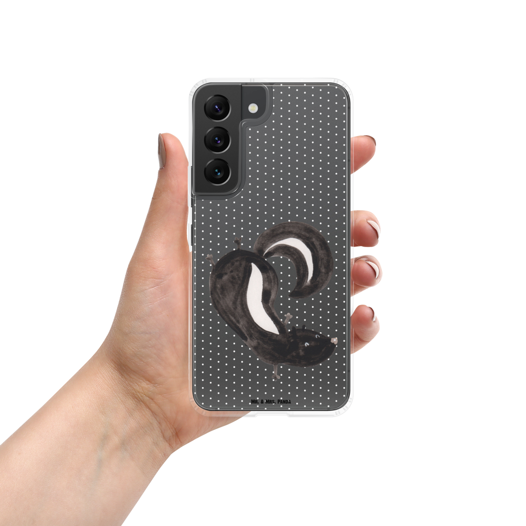 Handyhülle Stinktier Handstand Handyhülle, Handycover, Transparente Handyhülle, Flexible Handyhülle, Handyschutz, Transparent, Durchsichtig, Schutzhülle für Handy, Stilvolle Handyhülle, Robuste Handyhülle, Schutz vor Kratzern, Schützende Handyhülle, Stinktier, Skunk, Wildtier, Raubtier, Stinker, Stinki, Spielplatz, verpielt, Kind